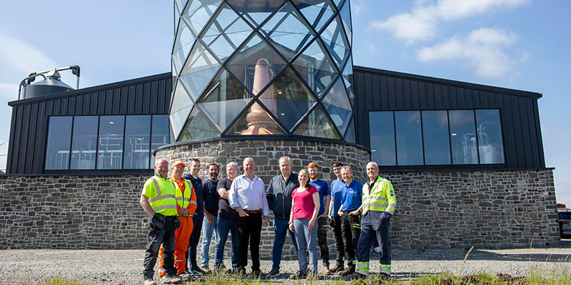 You are currently viewing First spirit flows at Benbecula Distillery