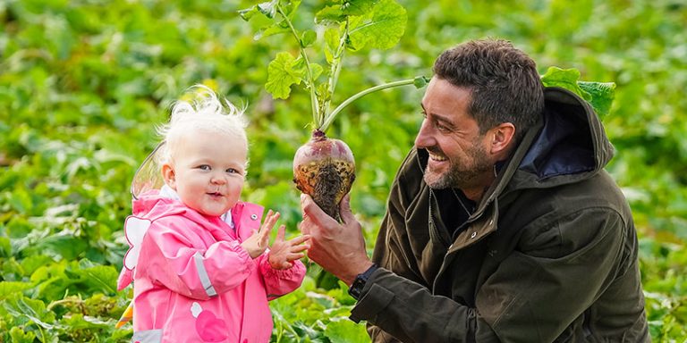 Man with toddler