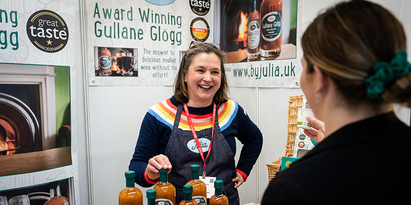 Stall at food and drink show